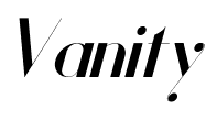 Vanity font