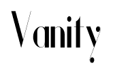 Vanity font