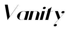 Vanity font