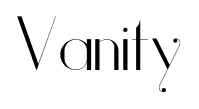 Vanity font