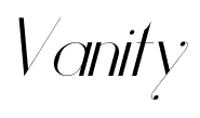 Vanity font