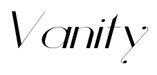 Vanity font