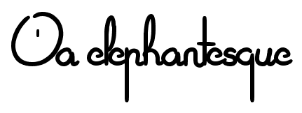 Oa elephantesque font