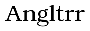 Angltrr font
