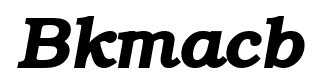 Bkmacb font