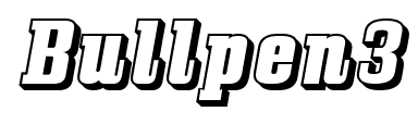 Bullpen3 font