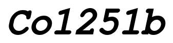 Co1251b font