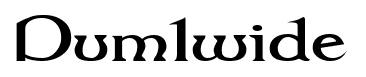 Dum1wide font