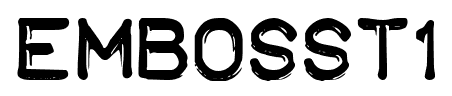 Embosst1 font