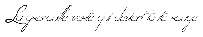 La grenouille verte qui devient toute rouge font