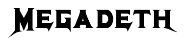 Megadeth font
