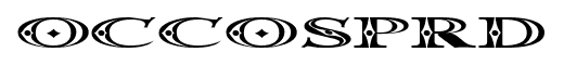 Occosprd font