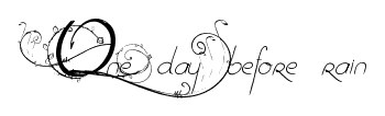 One day before rain font