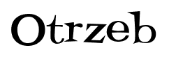 Otrzeb font