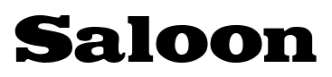 Saloon font
