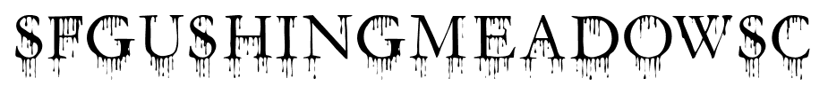 Sfgushingmeadowsc font