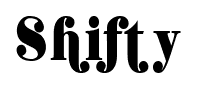 Shifty font
