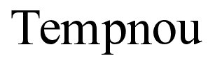 Tempnou font