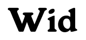 Wid font