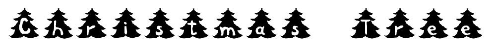 Christmas Tree font
