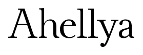 Ahellya font