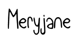 Meryjane font
