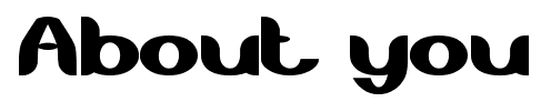 About you font