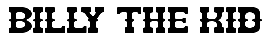 BILLY THE KID font
