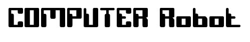 COMPUTER Robot font