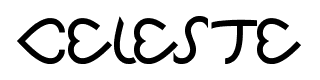 Celeste font