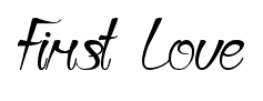 First Love font