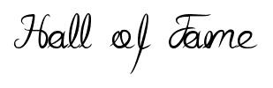 Hall of Fame font