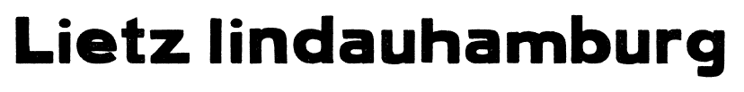 Lietz lindauhamburg font