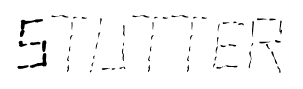 Stutter font