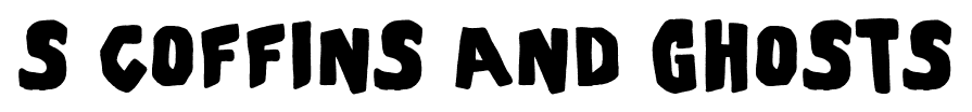 S coffins and ghosts font