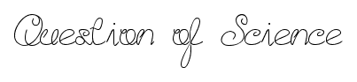 Question of Science font