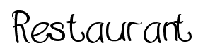 Restaurant font