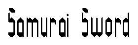 Samurai Sword font