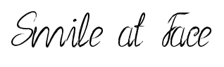 Smile at Face font