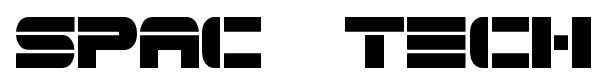 Spac3 tech font