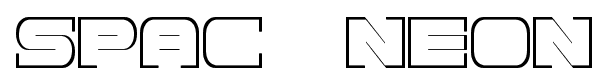 Spac3 neon font