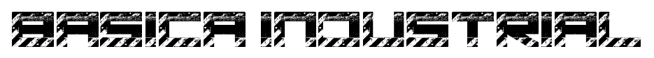 Basica industrial font
