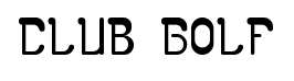 club golf font