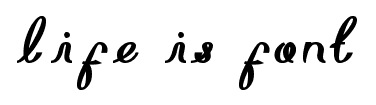life is font font