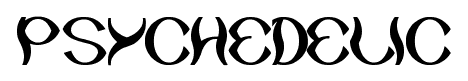 psychedelic font