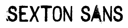 Sexton sans font