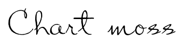 Chart moss font