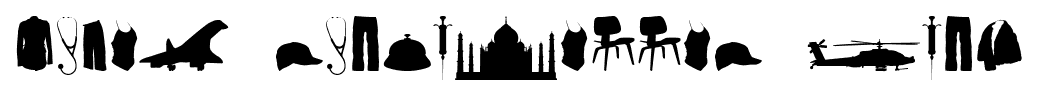 Mixed silhouettes vol3 font