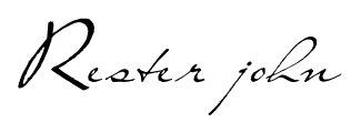 Rester john font