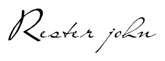 Rester john font